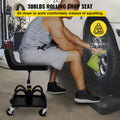 Mechanics Rolling Stool 300LBS Adjustable Workshop Seat Casters