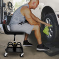 Mechanics Rolling Stool 300LBS Adjustable Workshop Seat Casters