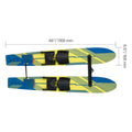Water Skis 116.8 cm / 46 inch, Water Ski Trainers with X-7 Adjustable Bindings, Double-Handle Rope & Removable Stabilizing Bar, Training Waterskis Combo for Youth Up to 136 kg