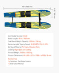 Water Skis 117cm Youth Combo Double Handle Rope Stabilizer Bar