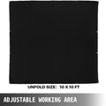 Welding Blanket 10x10ft Black Fiberglass Fire Retardant Mat