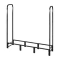 Firewood Rack 1.22m 1/4 Cord Metal Log Holder w/ Cover 400lb