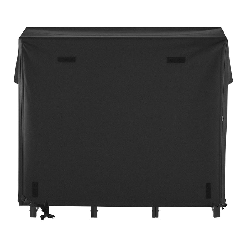 Firewood Rack 1.22m 1/4 Cord Metal Log Holder Waterproof Cover 400lb