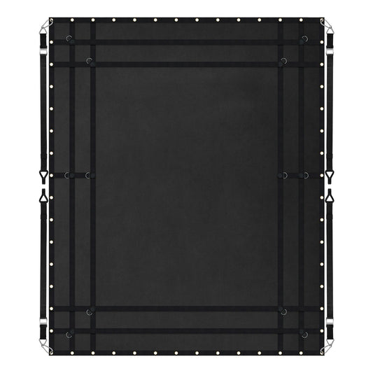 Cargo Net 3050x2670mm Heavy Duty Truck Bed 4 Straps Black