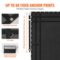 Cargo Net 3050x2670mm Heavy Duty Truck Bed 4 Straps Black