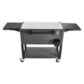 75.7L Rolling Ice Chest Cooler Cart 50 Bottles Swivel Wheels