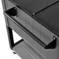 75.7L Rolling Ice Chest Cooler Cart 50 Bottles Swivel Wheels