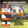 Folding Camping Table 22.2x15.9 Aluminum Portable Picnic Beach