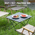 Folding Camping Table 22.2x15.9 Aluminum Portable Picnic Beach