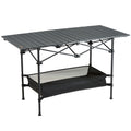 Folding Camping Table 24x16 Portable Aluminum Beach Picnic