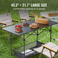 Folding Camping Table 24x16 Portable Aluminum Beach Picnic