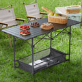 Folding Camping Table 24x16 Portable Aluminum Beach Picnic