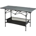 Folding Camping Table 24x16 Portable Aluminum Beach Picnic