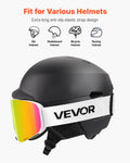 Frameless Ski Goggles Pink Revo Cylindrical Lens OTG Anti Fog