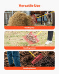 Horse Manure Fork 18 Tine Plastic Pitchfork Muck Rake Hay
