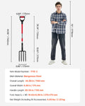 Garden Fork 4 Tine Fiberglass Handle 45in Heavy Duty Spading