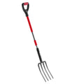 Garden Fork 4 Tine Fiberglass Handle 45in Heavy Duty Spading