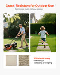 Stepping Stones 16pcs 39.5x39.5cm Beige Plastic Outdoor Patio