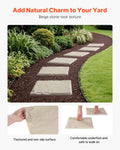 Stepping Stones 16pcs 39.5x39.5cm Beige Plastic Outdoor Patio