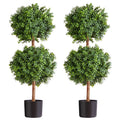 Artificial Topiary Boxwood Double Ball 914mm 2 Set Fake Plant