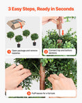 Artificial Topiary Boxwood Double Ball 914mm 2 Set Fake Plant
