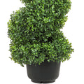 Boxwood Topiary Trees 7.6cm Tall Faux Plant 2pc Indoor Outdoor