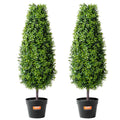 2x 91.4cm Artificial Boxwood Topiary Tree UV Resistant Indoor Outdoor