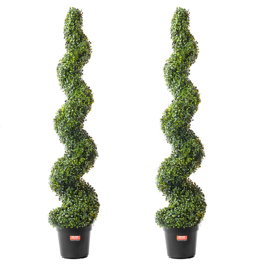 2 Pack 152.4cm Artificial Boxwood Topiary Tree Faux Plant UV Indoor Outdoor