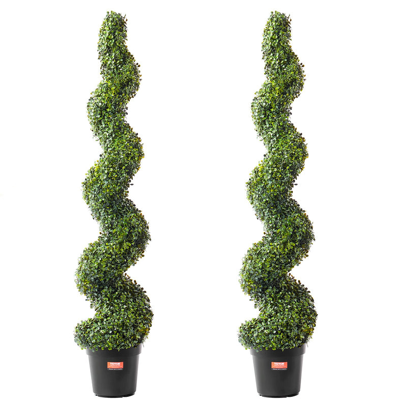 2 Pack 152.4cm Artificial Boxwood Topiary Tree Faux Plant UV Indoor Outdoor