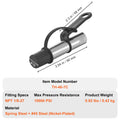 Grease Gun Coupler 2 Pack 10000 PSI Quick Release Oil Nozzle