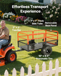 Garden Utility Trailer 28 Cu Ft 800kg Steel Dump ATV UTV Tow
