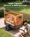 Garden Utility Trailer 28 Cu Ft 800kg Steel Dump ATV UTV Tow