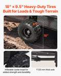Garden Utility Trailer 28 Cu Ft 800kg Steel Dump ATV UTV Tow