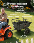 Garden Utility Trailer 10 Cu Ft 227kg ATV UTV Poly Dump Cart 16
