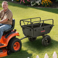 Garden Utility Trailer 10 Cu Ft 227kg ATV UTV Poly Dump Cart 16