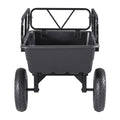 Garden Utility Trailer 10 Cu Ft 227kg ATV UTV Poly Dump Cart 16