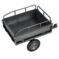 Garden Utility Trailer, 10 Cu. Ft & 227 kg Capacity, ATV UTV Hauling Trailer, Tow Behind Steel Dump Cart with 14