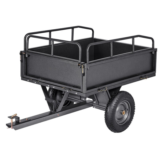 Garden Utility Trailer 10 Cu Ft 227kg Capacity Steel Dump Cart