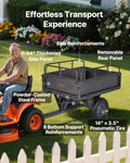Garden Utility Trailer 10 Cu Ft 227kg Capacity Steel Dump Cart