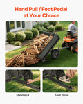 Garden Utility Trailer 10 Cu Ft 227kg Capacity Steel Dump Cart