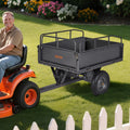 Garden Utility Trailer 10 Cu Ft 227kg Capacity Steel Dump Cart