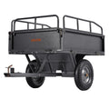Garden Utility Trailer 10 Cu Ft 227kg Capacity Steel Dump Cart