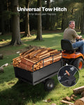 Garden Utility Trailer 17 Cu Ft 272kg Steel Dump Cart 16