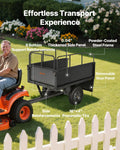 Garden Utility Trailer 17 Cu Ft 272kg Steel Dump Cart 16