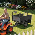Garden Utility Trailer 17 Cu Ft 272kg Steel Dump Cart 16