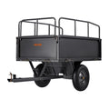 Garden Utility Trailer 17 Cu Ft 272kg Steel Dump Cart 16