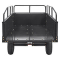 ATV Trailer Steel Dump Cart 750lb 15 Cu Ft Removable Sides
