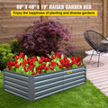 Galvanized Raised Garden Bed 203x102x48cm Metal Planter Box