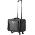 Rolling Makeup Train Case 3 Tier Large Black Waterproof Storage