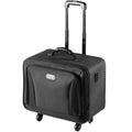 Rolling Makeup Train Case 3 Tier Large Black Waterproof Storage